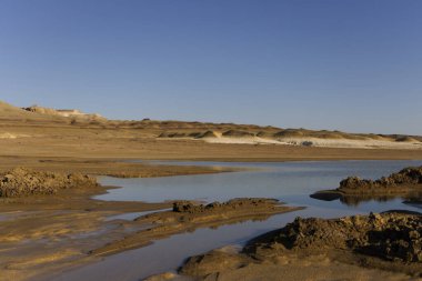Mangystau bozkırının manzarası, Kazakistan. Yüksek kalite fotoğraf