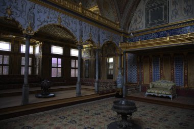 Türkiye 'nin İstanbul kentindeki Topkapı Sarayı' nın iç detayları. Yüksek kalite fotoğraf