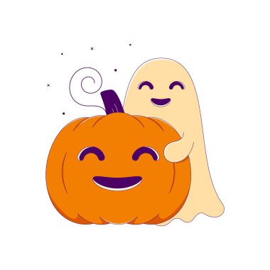 Şirin Cadılar Bayramı Balkabağı Hayaletli Çizgi Film Karakteri