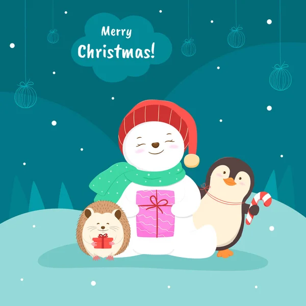 Kardan Adam, Kirpi ve Penguen 'le Noel Partisi