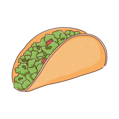 Yeşil Doldurma Resimli Taco