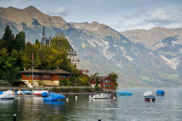 Величне Озеро Брієнцері Швейцарії Швейцарських Селах Ньому — стокове фото