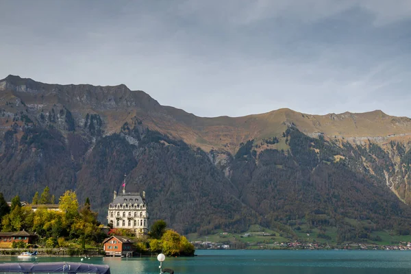 Красивая Бриерзее Швейцарии Замок Ней — стоковое фото
