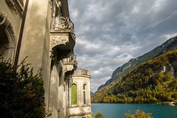 Piękny Brienzersee Szwajcarii Zamek Nim — Zdjęcie stockowe