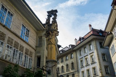 23.07.22 Switzerland. İsviçre 'deki inanılmaz güzel Freiburg şehri. Mimarlık ve panorama