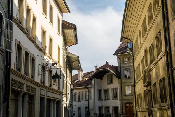 Svájc Hihetetlen Gyönyörű Város Freiburg Svájcban Építészet Panoráma — Stock Fotó