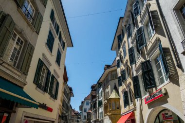 25.06.22 Switzerland. İsviçre mimarisi ve geçmişindeki Solothurn inanılmaz güzel bir şehir.