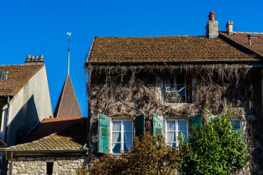 25.06.22 Switzerland. İsviçre 'nin Lavaux eyaletinin antik mimarisi.