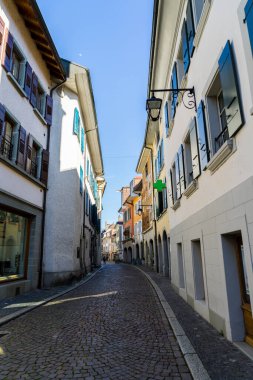 25.06.22 Switzerland. İsviçre 'nin Lavaux eyaletinin antik mimarisi.