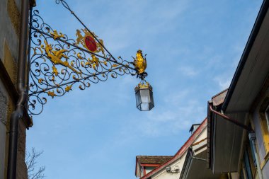 Magnificent architecture of the city of Biel in Switzerland