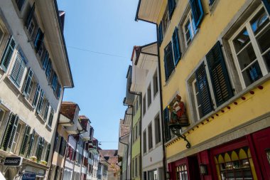 25.06.22 Switzerland. İsviçre mimarisi ve geçmişindeki Solothurn inanılmaz güzel bir şehir.