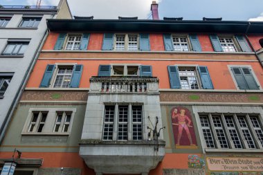 28.08.22.Switzerland. the magnificent Swiss city of Basel. Architecture and view of the river Rhine.