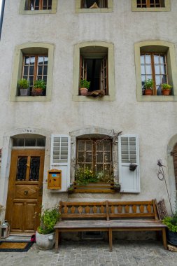28.10.22.Switzerland. The beautiful and picturesque town of Gruyeres in Switzerland. Architecture and landscapes