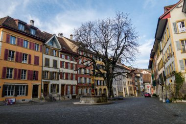 28.11.22.Switzerland. Magnificent architecture of the city of Biel in Switzerland