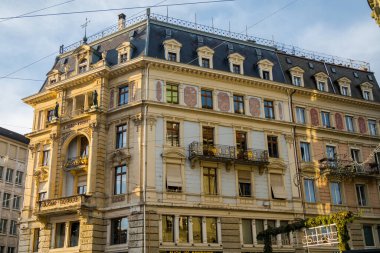 28.11.22.Switzerland. Magnificent architecture of the city of Biel in Switzerland