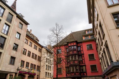 İnanılmaz güzel Strasbourg Fransa. Fransız ve şehirlerin güzel ve inanılmaz mimarisi.