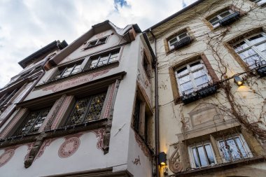 İnanılmaz güzel Strasbourg Fransa. Fransız ve şehirlerin güzel ve inanılmaz mimarisi.