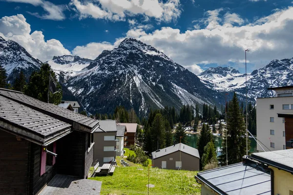 Αρόσα Ελβετία Όμορφη Και Απίστευτη Φύση Των Άλπεων — Φωτογραφία Αρχείου