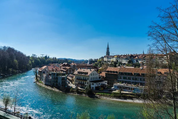 Neuvěřitelně Krásný Bern Jaře Krásná Neuvěřitelná Příroda Švýcarska Měst — Stock fotografie
