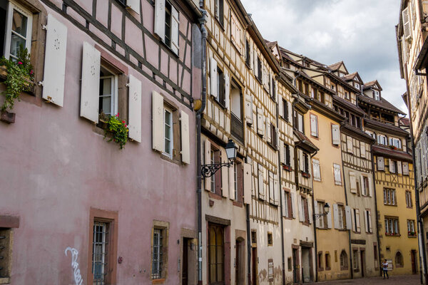 Incredibly beautiful city of Colmar in France, Alsace. Beautiful streets and houses