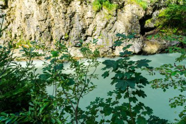 Aare Nehri Boğazı. İsviçre 'de inanılmaz bir kanyon.