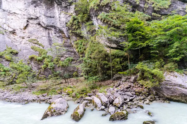 Aare Nehri Boğazı. İsviçre 'de inanılmaz bir kanyon.