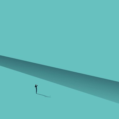 İş engeli asgari çizim. Meydan okumanın, çözümün, stratejinin üstesinden gelmenin sembolü. Bölüm 10 Düzenlenebilir Vektör kavramı.