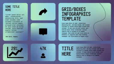 Basit bir görsel sunum için şablon şablonu. Web sitesi iniş sayfası, en düşük biçim
