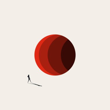 İş görevi vektör konsepti. Hedefin sembolü, nesnel, yeni bir meydan okuma ve fırsat. En düşük tasarım eps10 illüstrasyon.