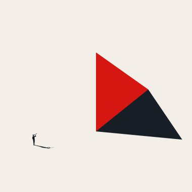 İş hırsı ve başarı vektörü konsepti. Motivasyon, kariyer ve başarının sembolü. En düşük tasarım eps10 illüstrasyon