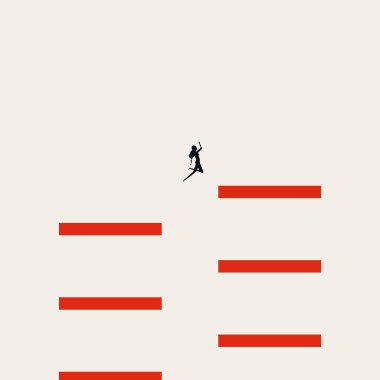 Şirket merdiveni iş vektörü konseptine tırmanıyorum. Kariyer ilerlemesinin, meydan okumanın, fırsatların sembolü. En düşük tasarım eps10 illüstrasyon.