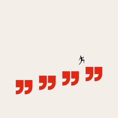 İş iletişim becerileri vektör konsepti. Kariyer büyümesinin, ilerlemesinin, başarının sembolü. En düşük tasarım eps10 illüstrasyon