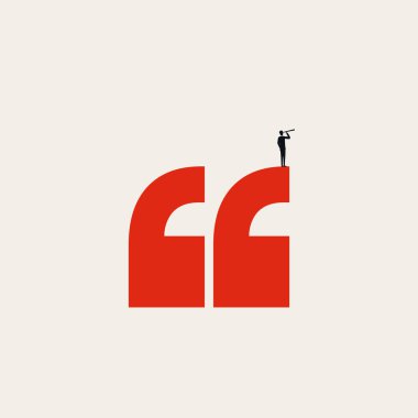 İş vizyonu ve liderlik vektörü kavramı. Lider, görev, hırs ve kariyerin sembolü. En düşük tasarım eps10 illüstrasyon.