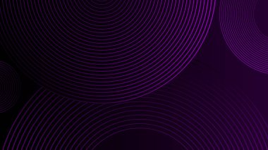 Soyut siyah arkaplan dairesi geometrik şekil konsepti fotokopi uzayı ile lüks sahne vektör illüstrasyonu.