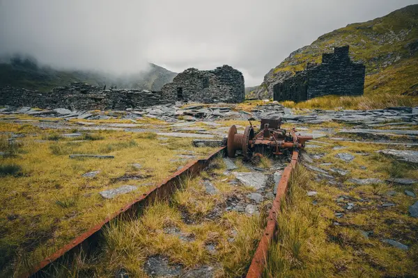 Kuzey Galler 'de Rhosydd Quarry harabeleri