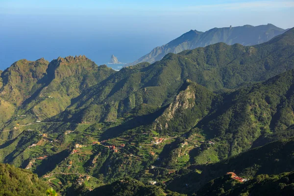 stock image View on Roque Negro from Mirador Pico del Ingles in Tenerife, Sp