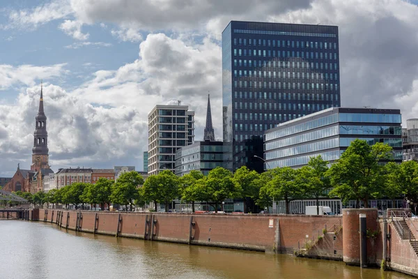 Escritórios Centro Cidade Hamburgo Alemanha — Fotografia de Stock