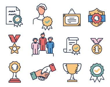 Ödül ödülü, izole edilmiş şampiyon rozeti. Vektör düz grafik tasarım çizimi