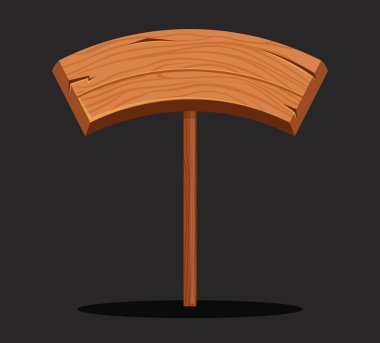 Tahta tahtalar izole edildi. Vektör tasarım elemanı karikatür çizimi