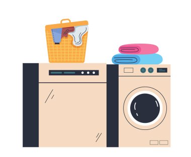 Ev işi aletleri izole edilmiş bir konsept. Vektör grafik tasarım çizim ögesi