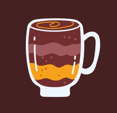 Kahve fincanı çizgisi basit stil izole kavramı 