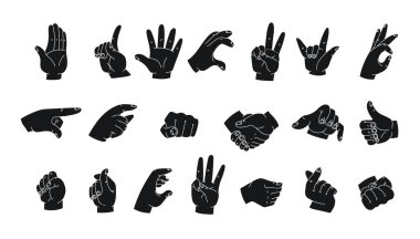 El parmağı tutun Tamam poz işareti izole edildi. Vektör düz grafik tasarım çizimi