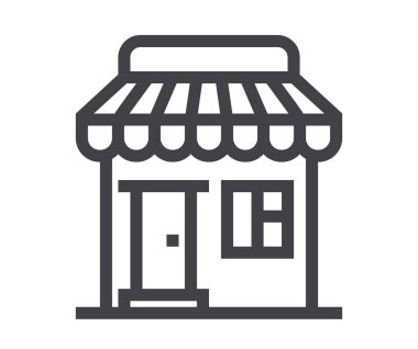 Alışveriş teslimat hattı ikonu izole edildi. Vektör düz grafik tasarımı