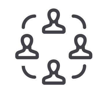 Takım çalışması çalışanları işbirliği ortaklık konsepti. Vektör düz grafik tasarım çizimi