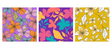 Çiçekli çiçek pankartı izole edilmiş. Vektör grafik tasarımı illüstrasyonu