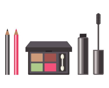 Gözler araçları izole eder. Vektör düz grafik tasarım çizimi