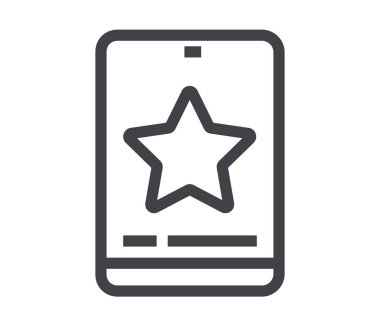 Çevrimiçi geri besleme hattı izole edilmiş simge. Vektör düz grafik tasarım çizgi film illüstrasyonu