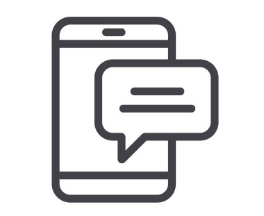 Çevrimiçi konuşma balonu ikonu telefonu çevrimiçi konuşma balonu simgesi telefonu