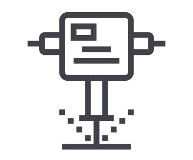 Yapılandırma aracı simgesi konsepti. Vektör grafik tasarımı illüstrasyonu