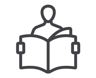 Eğitim bilgisi dersi ikon konsepti. Düz grafik tasarım karikatür çizimi